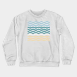 Sand Sea Sky - Summer Color Waves Crewneck Sweatshirt